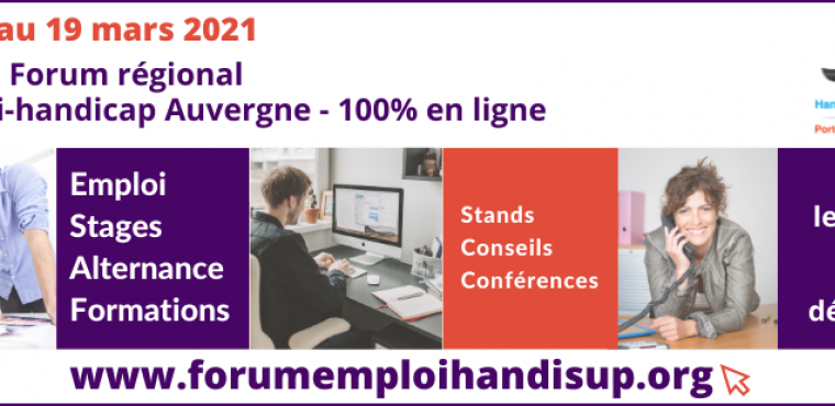11ème Forum Régional Emploi Handicap du 12 au 19 mars 2021. | Agefiph